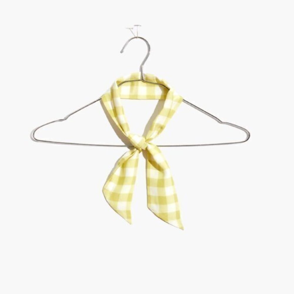 NWOT Madewell Silk Skinny Bandana yellow